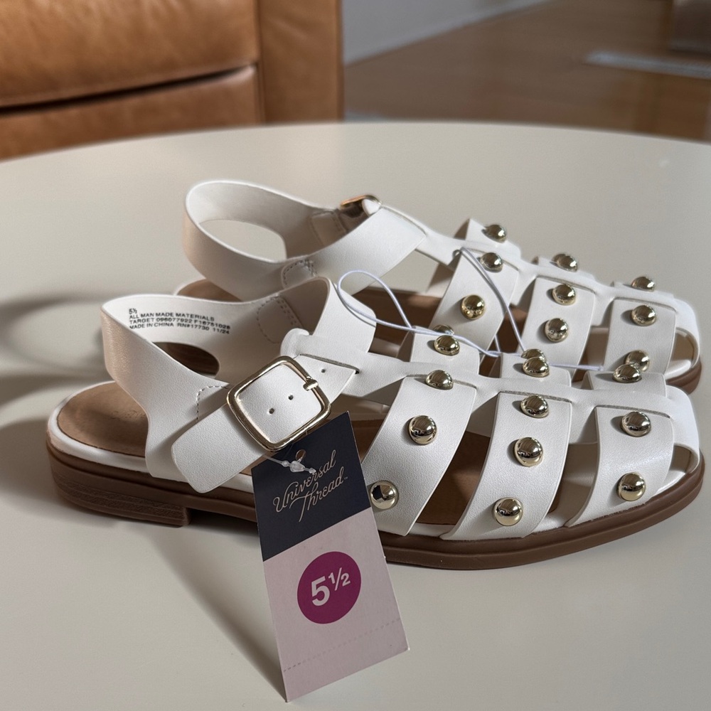 Universal Thread White Studded Sandals
